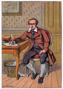 Andre Chenier, c.1900 (engraving) by Jules Didier
