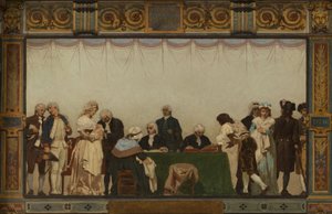 Sketch for the 20th arrondissement town hall: Naissance, patrie, devoir, droits by Jules Didier
