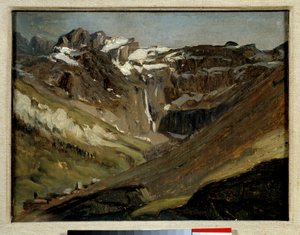 The Circus of Gavarnie in the Pyrenees by Jules Dupré