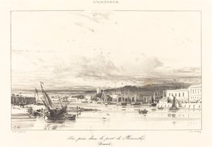 View in Plymouth Port by Jules Dupré