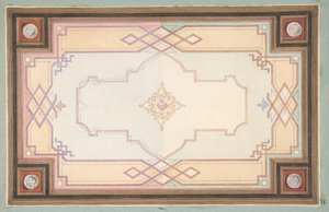 Design for a Ceiling by Jules Edmond Charles Lachaise and Eugène Pierre Gourdet