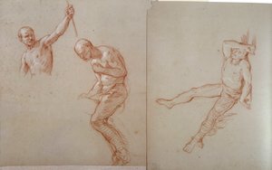 Indian of America: Study of an Indian horalier by Jules Emile Saintin