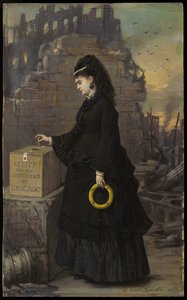 Relief for the Sufferers of Chicago, 1872 by Jules Emile Saintin