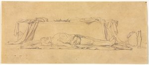 Sketch of the Dead Christ Lying by the Sepulchre, 1800s by Jules Eugene Lenepveu