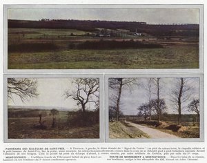 Panorama of the Heights of Saint-Prix, Montgivroux, Route de Mondement to Montgivroux