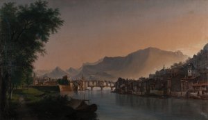View of Grenoble in the 19th century