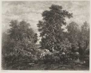 The Pond, after Théodore Rousseau by Jules Joseph Augustin Laurens