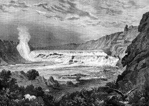 Grand Falls, Missouri River, USA by Jules Laurens
