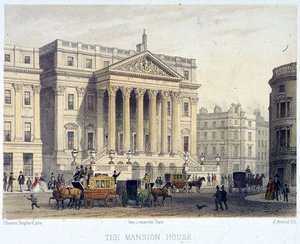 Mansion House Exterior, London by Jules Louis Arnout