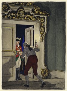 Illustration for memoirs of Casanova by Jules Marie Auguste Leroux
