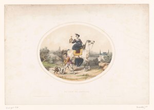 Noblewoman with Falcon on Horseback