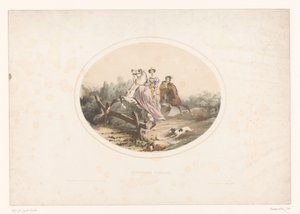 Noblewoman Jumps a Fence with a Horse