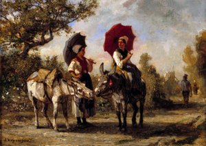 The donkey ride by Jules Veyrassat
