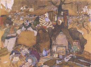 The Old Market in Ghent by Jules de Bruycker