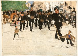 The Parade of the Vigilante Patrol in Ghent by Jules de Bruycker