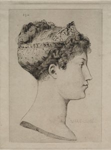 Marie Louise in Profile by Jules de Goncourt