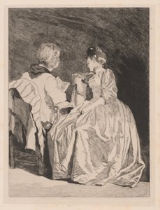 The Reading by Jules de Goncourt, after Jean Honoré Fragonard