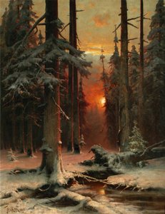 Snow in Forest, 1885 by Juli Julievich Klever