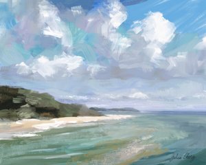 Peaceful Beach Scene