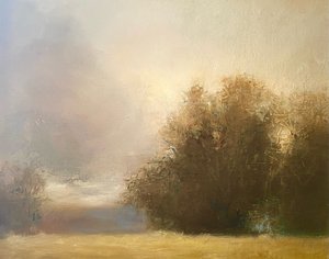 Misty Golden Landscape