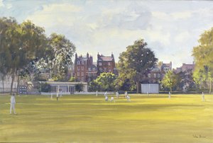 Cricket at Burton Court by Julian Barrow