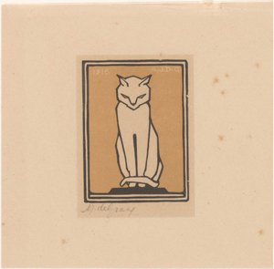 Seated Cat by Julie de Graag (signed by artist)