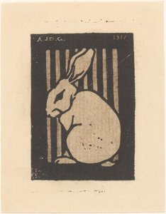 Seated Rabbit by Julie de Graag