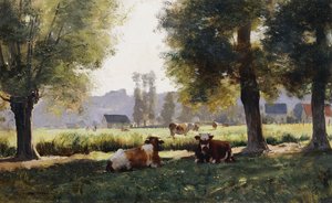 Prairie at Arques-la-Bataille, Normandy by Julien Dupre