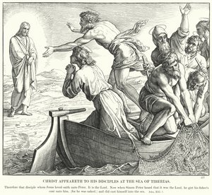 Christ Appears to His Disciples at the Sea of Tiberias by Julius (after) Schnorr von Carolsfeld