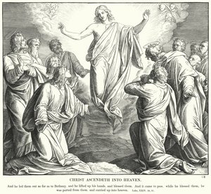 Christ Ascendeth into Heaven by Julius (after) Schnorr von Carolsfeld