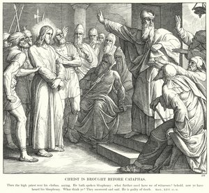 Christ is Brought before Caiaphas by Julius (after) Schnorr von Carolsfeld