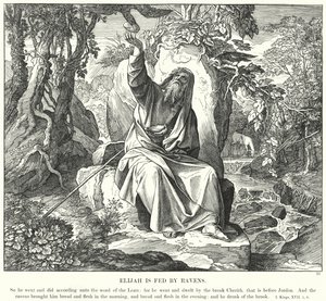 Elijah is Fed by Ravens