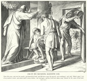 Job in his Mourning Blesses God