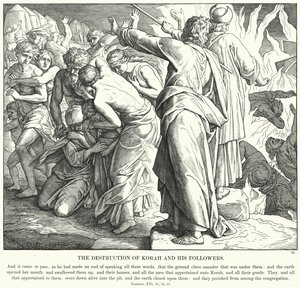 The Destruction of Korah and his Followers by Julius (after) Schnorr von Carolsfeld
