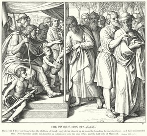 The Distribution of Canaan by Julius (after) Schnorr von Carolsfeld