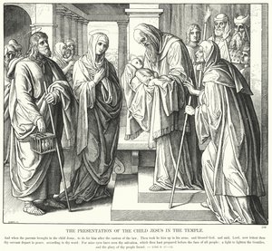 The Presentation of the Child Jesus in the Temple by Julius (after) Schnorr von Carolsfeld
