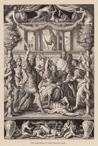 The Slaughter in the Banquet Hall by Julius (after) Schnorr von Carolsfeld