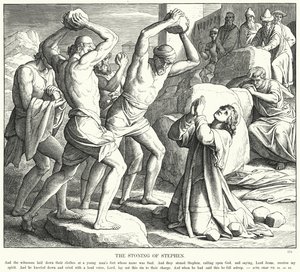 The Stoning of Stephen by Julius (after) Schnorr von Carolsfeld