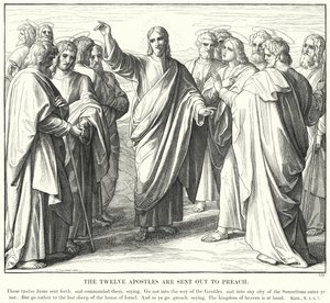 The Twelve Apostles are Sent Out to Preach by Julius (after) Schnorr von Carolsfeld