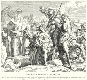 The Waters of Jordan are Divided by Julius (after) Schnorr von Carolsfeld