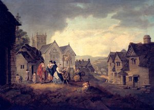 Llangollen by Julius Caesar Ibbetson