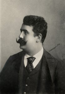Portrait of the Italian Composer Ruggero Leoncavallo by Julius Cornelius Schaarwachter