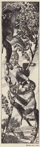 Monkeys Picking Fruit in a Tree by Julius Diez