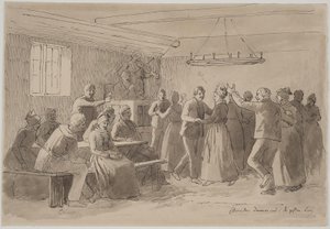 The Bride Dances into the Married Group by Julius Exner