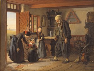 Visiting Grandfather by Julius Exner