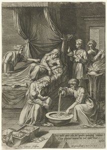 Birth of the Virgin Mary by Julius Goltzius