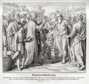 Abraham is blessed by Melchizedek, Genesis by Julius Schnorr von Carolsfeld