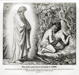 Adam and Eve hide their nakedness, Genesis