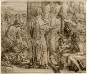 David, the Psalmist – Adoration by Julius Schnorr von Carolsfeld