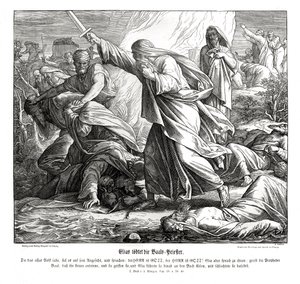 Elijah Slays the Prophets of Baal by Julius Schnorr von Carolsfeld